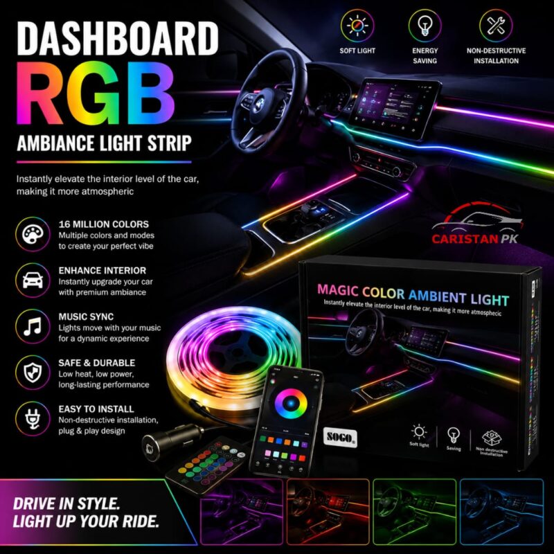 Multicolor Interior Ambiance Dynamic RGB Lights App Controlled 2 Point Multicolor Interior Ambiance Dynamic RGB Lights App Controlled 2 Point