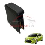 Toyota Aqua Custom Fit Car Wooden Armrest Matt Black White 2017-22