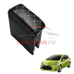 Toyota Aqua Custom Fit Armrest Black With Beige Stitch 2017-22