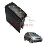 Toyota Vitz Custom Fit Armrest Black With Beige Stitch 2000-05