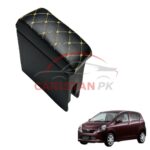 Daihatsu Mira Custom Fit Armrest Black With Beige Stitch 2012-16