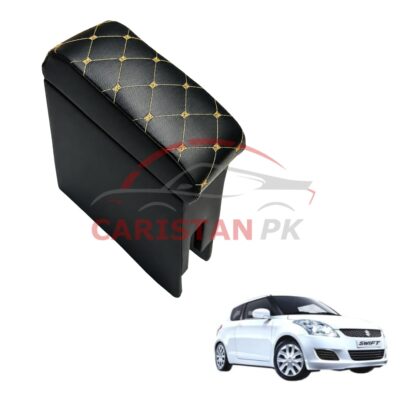 Suzuki Swift Custom Fit Armrest Black With Beige Stitch 2007-21