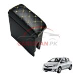 Toyota Vitz Custom Fit Armrest Black With Beige Stitch 2011-16