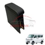 Suzuki Every Custom Fit Car Wooden Armrest Matt Black White 2007-18 Suzuki Every Custom Fit Car Wooden Armrest Matt Black White 2007-18