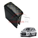 KIA Picanto Custom Fit Armrest Black With Beige Stitch
