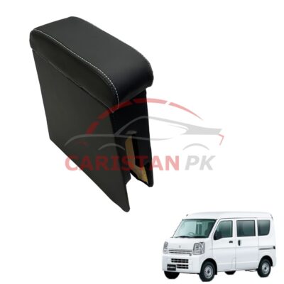 Suzuki Every Custom Fit Car Wooden Armrest Matt Black White 2007-18