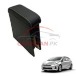 Toyota Aqua Custom Fit Car Wooden Armrest Matt Black White 2011-16