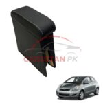 Toyota Vitz Custom Fit Car Wooden Armrest Matt Black White 2011-16