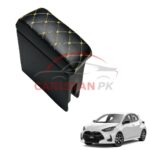 Toyota Yaris Japanese Hatchback Custom Fit Armrest Black With Beige Stitch 2020-25