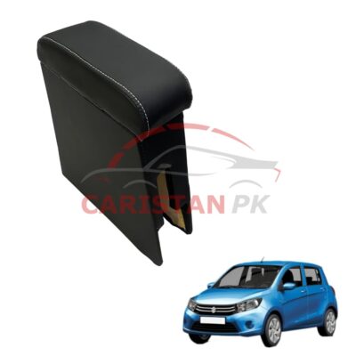 Suzuki Cultus Custom Fit Car Wooden Armrest Matt Black White 2017-26
