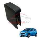 Daihatsu Mira Custom Fit Car Wooden Armrest Matt Black White 2017-23