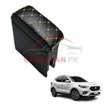 MG HS Custom Fit Armrest Black With Beige Stitch