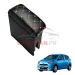 Daihatsu Mira Custom Fit Armrest Black With Beige Stitch 2017-23