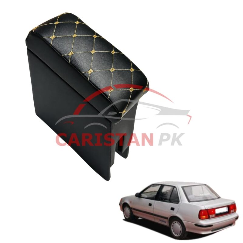 Suzuki Margalla Custom Fit Armrest Black With Beige Stitch Suzuki Margalla Custom Fit Armrest Black With Beige Stitch