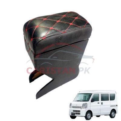 Suzuki Every Custom Fit Arm Rest Black With Red Stitch 2007-18