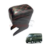 Suzuki Every Custom Fit Arm Rest Black With Red Stitch 2019-24 Suzuki Every Custom Fit Arm Rest Black With Red Stitch 2019-24