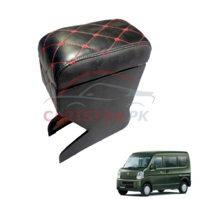 Suzuki Every Custom Fit Arm Rest Black With Red Stitch 2019-24