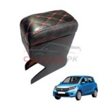 Suzuki Cultus Custom Fit Arm Rest Black With Red Stitch 2017-26 Suzuki Cultus Custom Fit Arm Rest Black With Red Stitch 2017-26
