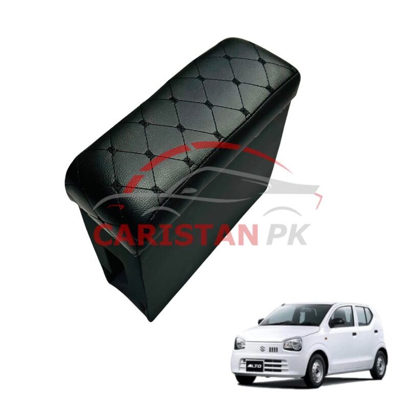 Suzuki Alto Custom Fit Car Wooden Armrest Black 2017-26