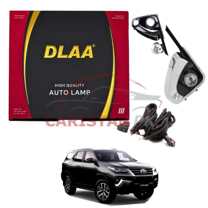 Toyota Fortuner DLAA Chrome Fog Lamp Bumper Light 2016-22