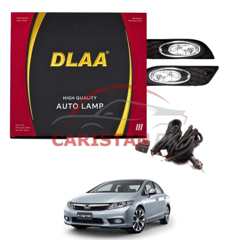 Honda Civic DLAA Chrome Fog Lamp Bumper Light 2012-15 Honda Civic DLAA Chrome Fog Lamp Bumper Light 2012-15