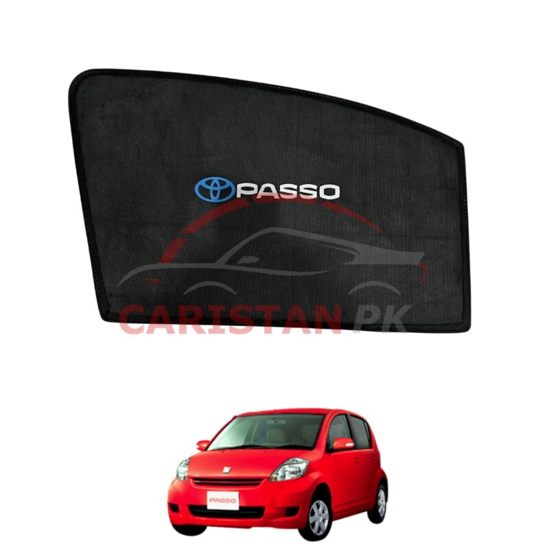 Toyota Passo Sunshades With Logo 2003-09 Toyota Passo Sunshades With Logo 2003-09