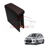 KIA Picanto Custom Fit Arm Rest Black With Red Stitch