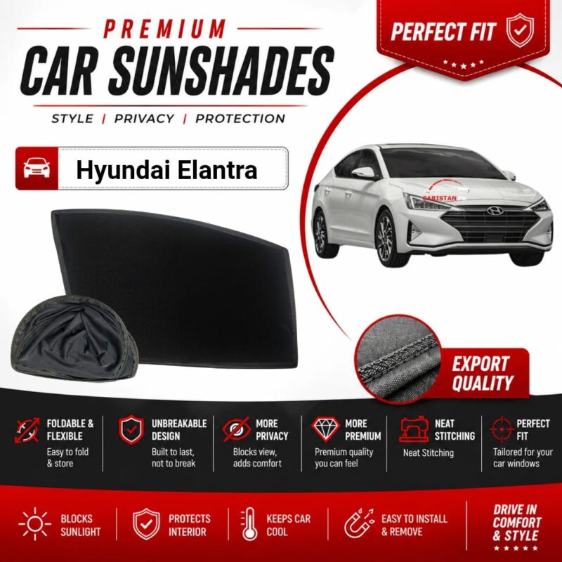 Hyudani Elantra Flexible & Foldable Susnshades