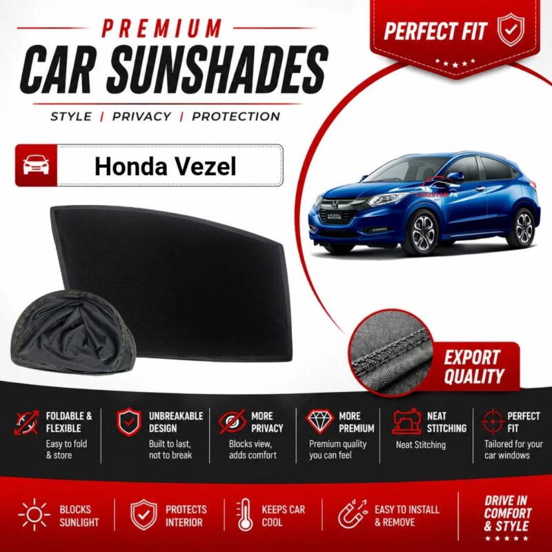Honda Vezel Flexible & Foldable Susnshades