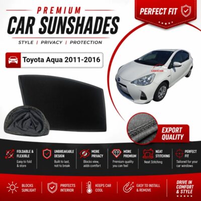 Toyota Aqua Flexible & Foldable Susnshades 2011-16