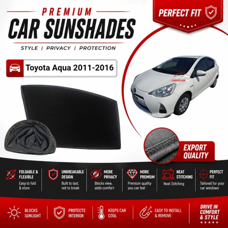 Toyota Aqua Flexible & Foldable Susnshades 2011-16