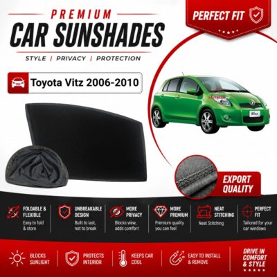 Toyota Vitz Flexible & Foldable Susnshades 2006-10