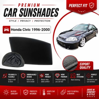 Honda Civic Flexible & Foldable Susnshades 1996-2000