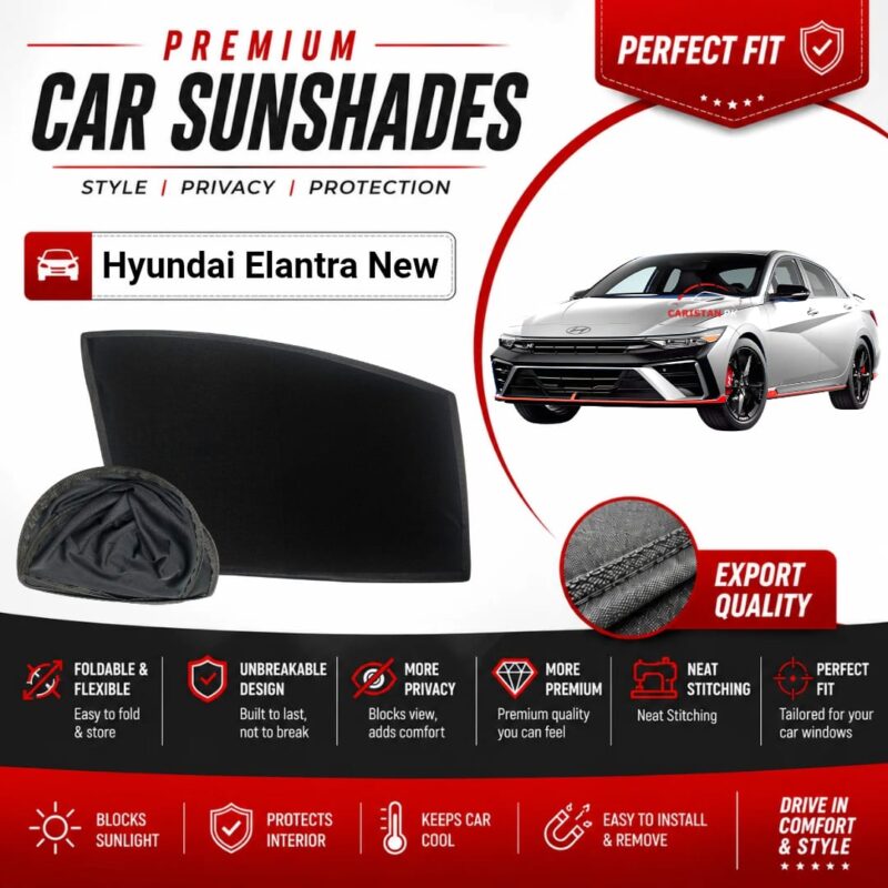 Hyundai Elantra N Line Flexible & Foldable Susnshades