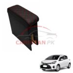 Toyota Vitz Custom Fit Arm Rest Black With Red Stitch 2017-23