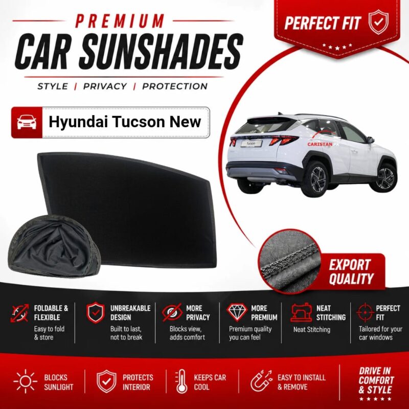 Hyundai Tucson Flexible & Foldable Susnshades 2025-26