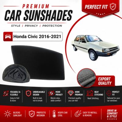 Toyota Corolla Flexible & Foldable Susnshades 1984-87