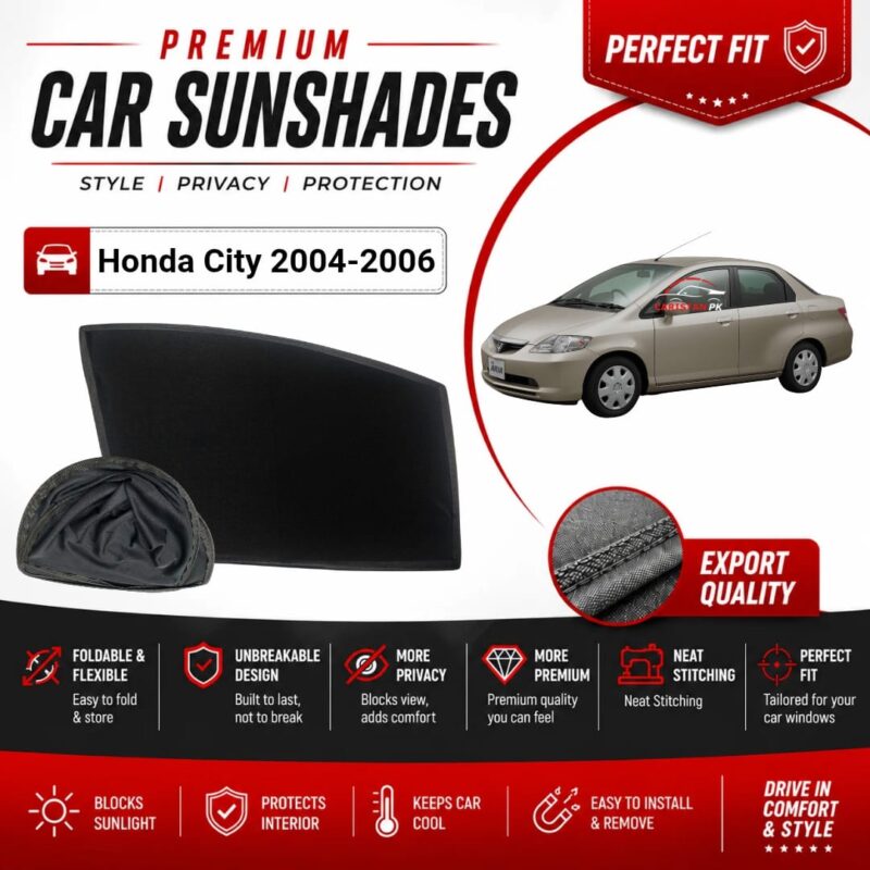 Honda City Flexible & Foldable Susnshades 2004-06