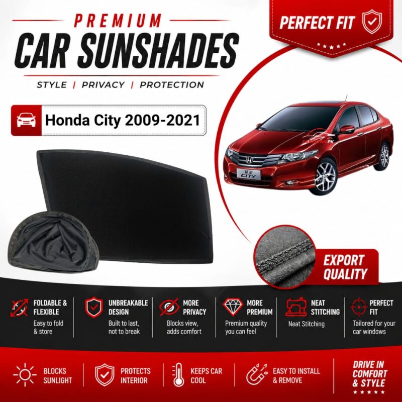 Honda City Flexible & Foldable Susnshades 2009-21
