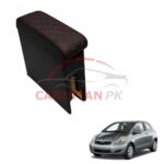 Toyota Vitz Custom Fit Arm Rest Black With Red Stitch 2006-10 Toyota Vitz Custom Fit Arm Rest Black With Red Stitch 2006-10