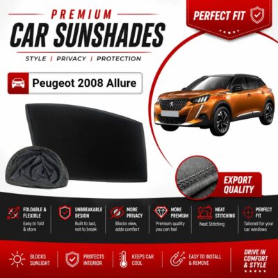 Peugeot 2008 Active Flexible & Foldable Susnshades