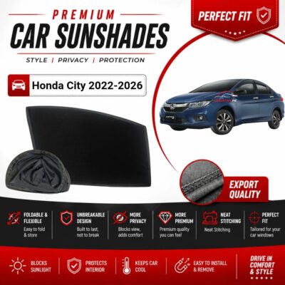 Honda City Flexible & Foldable Susnshades 2022-26