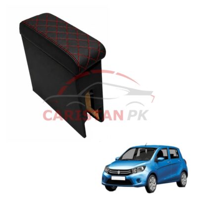 Suzuki Cultus Custom Fit Arm Rest Black With Red Stitch 2017-26