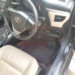 Toyota Corolla 7D Floor Mats Black With Red Stitch 2014-26 2