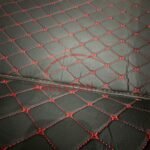 7D Floor Mats Black With Red Stitch 2011-16