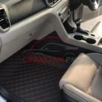 KIA Sportage 7D Floor Mats Black With Red Stitch 2