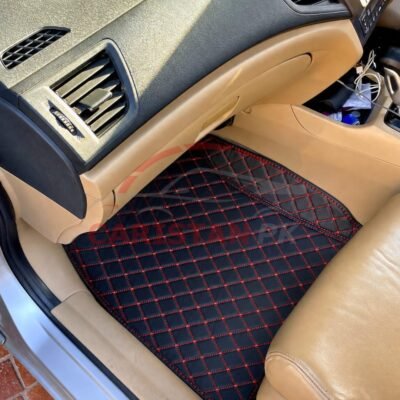 Honda Civic 7D Floor Mats Black With Red Stitch 2012-15 2