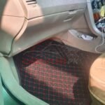 Toyota Corolla 7D Floor Mats Black With Red Stitch 2009-13 2