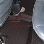 Suzuki Cultus 7D Floor Mats Black With Red Stitch 2017-26 2