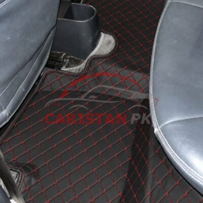 Suzuki Cultus 7D Floor Mats Black With Red Stitch 2017-26 2